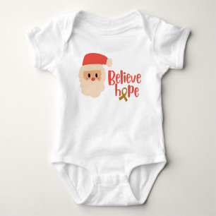 Body Para Bebé navidades de cáncer infantil Holiday Baby Bodysuit
