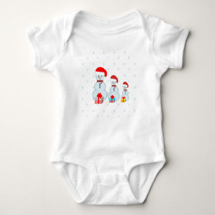 Body Para Bebé Navidades de cuestas Snowmen