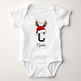 Body Para Bebé Navidades de familia monogramados que coinciden co