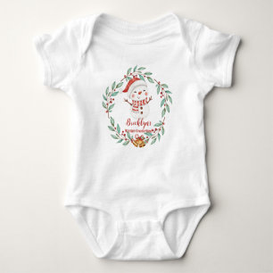 Body Para Bebé Navidades de invierno de Cute Snowman