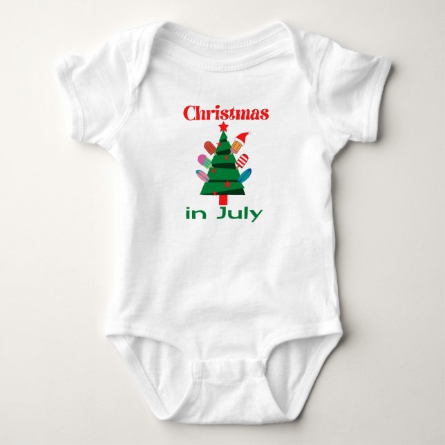 Body Para Bebé Navidades de julio (Anverso)