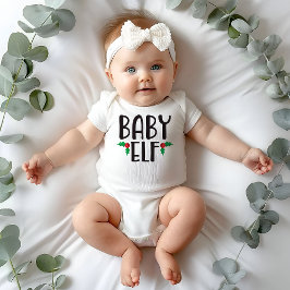 Body Para Bebé Navidades de la familia Baby Elf