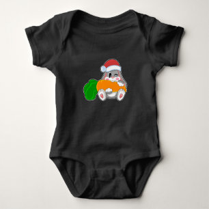 Body Para Bebé Navidades de la zanja de conejo Santa hat