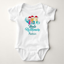 Navidades de Mele Kalikimaka Mermaid Cute Beach