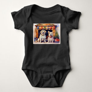 Body Para Bebé Navidades de perros divertidos Baby Bodysuit