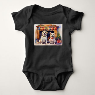 Body Para Bebé Navidades de perros divertidos Baby Bodysuit