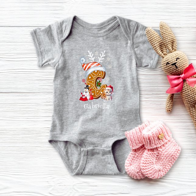 Body Para Bebé Navidades de Santa Gingerbread Alphabet G (Subido por el creador)