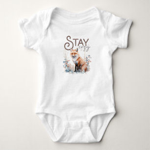 Body Para Bebé Navidades de Stay Cosy Woodland Fox