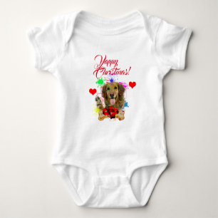 Body Para Bebé Navidades de Yappy de Golden Personalizable