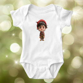 Body Para Bebé Navidades del día duro Elf Baby Bodysuit