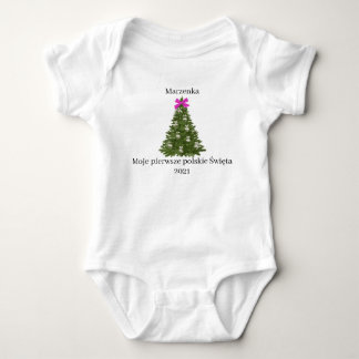 Body Para Bebé Navidades del primer bebé polaco