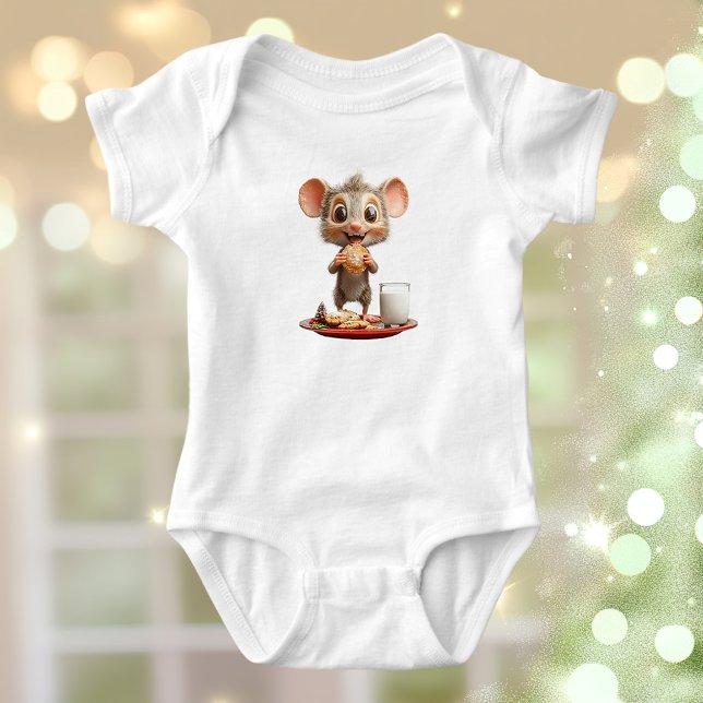 Body Para Bebé Navidades del ratón Baby Bodysuit (Subido por el creador)