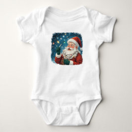 Body Para Bebé Navidades diseñan Santa con luces