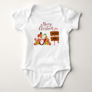 Body Para Bebé Navidades felices | Santa Claus dice que es person