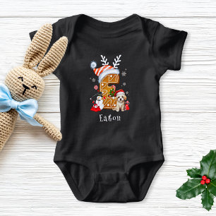 Body Para Bebé Navidades festivos Carta de pan de jengibre de pip