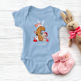 Body Para Bebé Navidades festivos Chica de la letra C del pan de