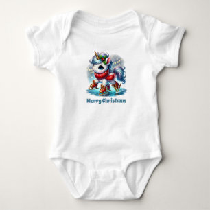 Body Para Bebé Navidades festivos personalizable de bebé unicorni