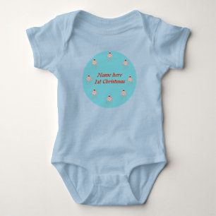 Body Para Bebé Navidades Fiesta Jellyfish Personalizado