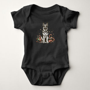 Body Para Bebé Navidades German Shepherd