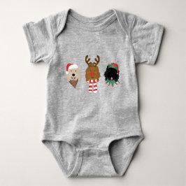 Body Para Bebé Navidades Goldendoodle Dogs