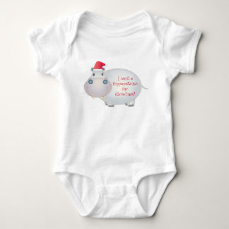 Body Para Bebé Navidades Hippo hipopotamus Baby Shirt
