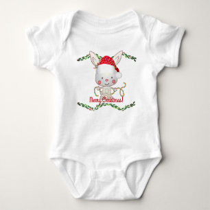Body Para Bebé Navidades Holiday Bunny
