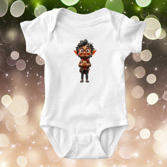 Body Para Bebé Navidades inventores Elf Baby Bodysuit (Subido por el creador)