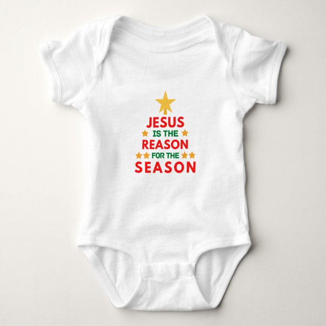 Body Para Bebé Navidades Jesús es la razón de la temporada (Anverso)