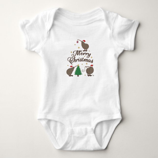 Body Para Bebé Navidades Kiwi (Anverso)