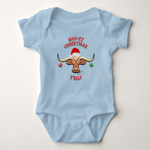 Body Para Bebé Navidades Longhorn Steer