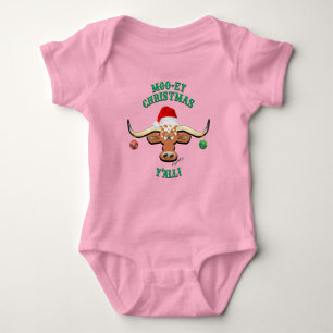 Body Para Bebé Navidades Longhorn Steer Baby Bodysuit