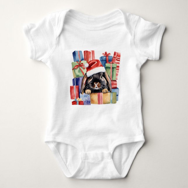 Body Para Bebé Navidades Lop Conejo Conejo Conejo Conejo (Anverso)