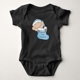 Body Para Bebé Navidades Niño "Primera Navidad"