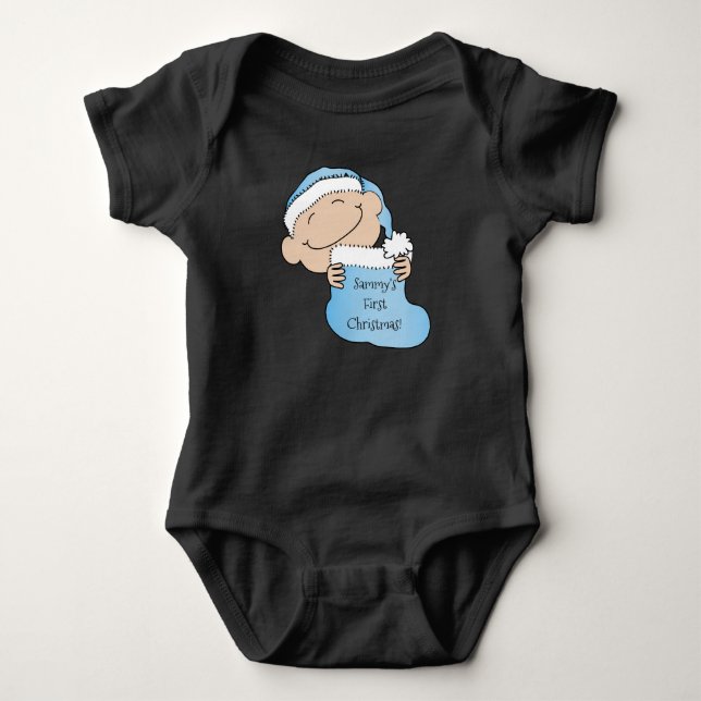 Body Para Bebé Navidades Niño "Primera Navidad" (Anverso)