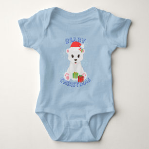 Body Para Bebé Navidades oso polar con Personalizable de regalos