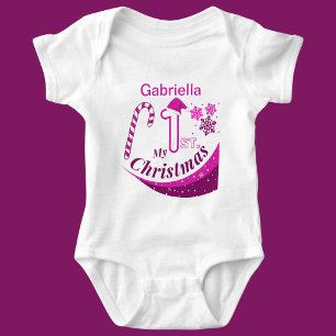 Body Para Bebé Navidades personalizados beben "Mis primeros Navid