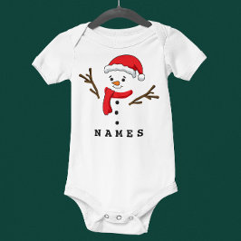Body Para Bebé Navidades personalizados celebran divertido hombre
