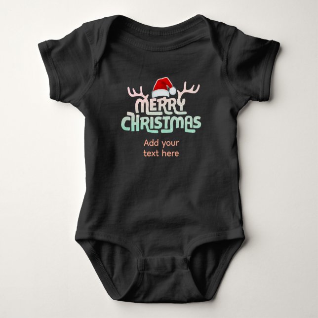 Body Para Bebé Navidades personalizados Toddler Baby Bodysuit (Anverso)