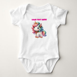 Body Para Bebé Navidades personalizados Unicorn Baby Bodysuit