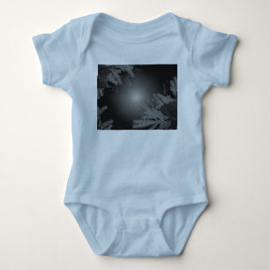 Body Para Bebé Navidades Poinsettia Black Y Gray VIII