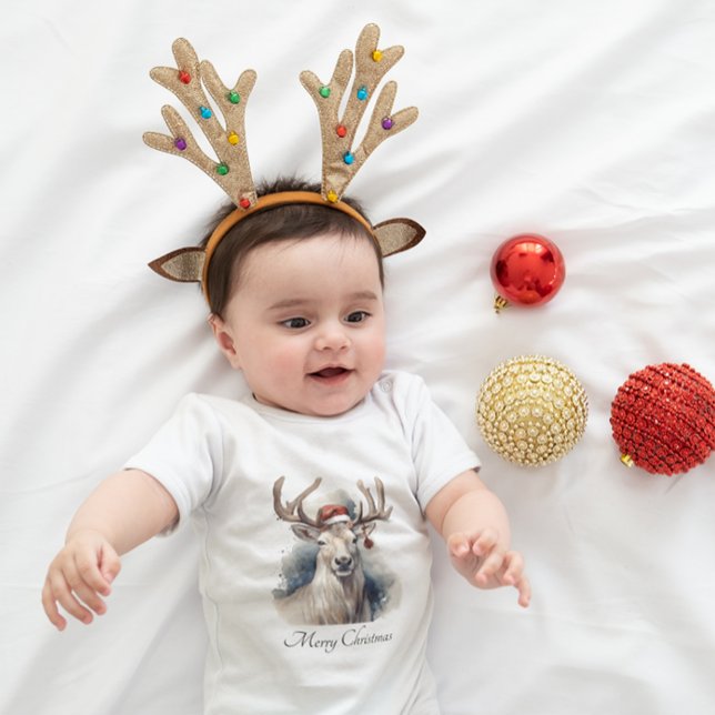 Body Para Bebé Navidades renos, personalizable (Subido por el creador)