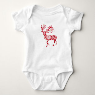 Body Para Bebé Navidades rojos renos