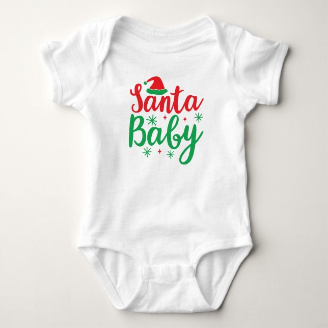 Body Para Bebé navidades "Santa Bebé" (Anverso)