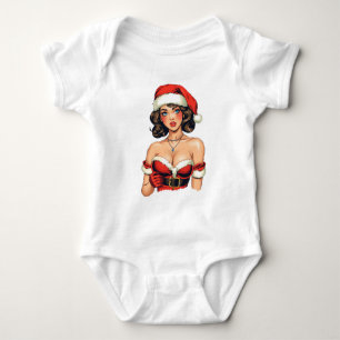 Body Para Bebé Navidades Santa Claus Chica