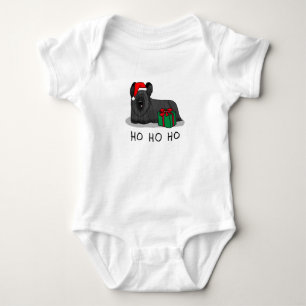 Body Para Bebé Navidades Santa Claus Gorra Skye Terrier (negro)