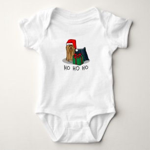 Body Para Bebé Navidades Santa Hat Yorkshire Terrier Yorkie Cute
