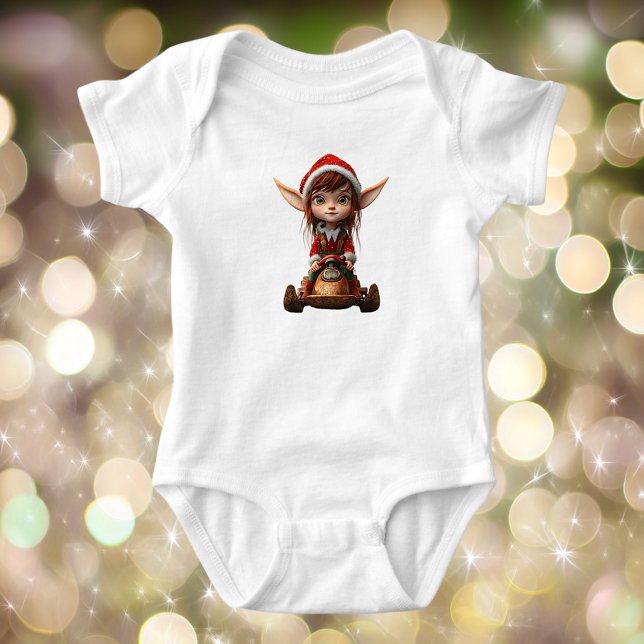 Body Para Bebé Navidades Scooter Elf Baby Bodysuit (Subido por el creador)
