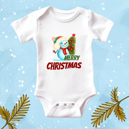 Body Para Bebé Navidades snowman