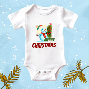 Body Para Bebé Navidades snowman