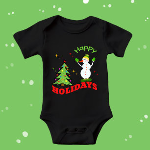 Body Para Bebé Navidades snowman